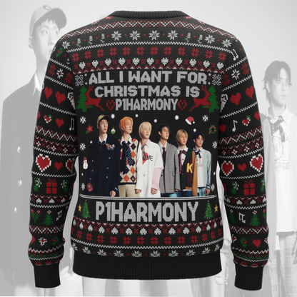 All I Want For Christmas Is P1Harmony Ugly Sweater