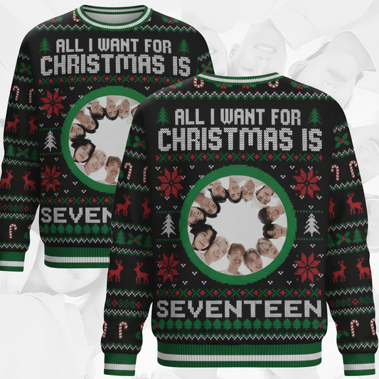All I Want For Christmas Is Seventeen Ugly Sweater Gift For Lovers