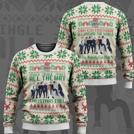Stray Kids Jingle Bells Nobody Can Stop Me Ugly Sweater