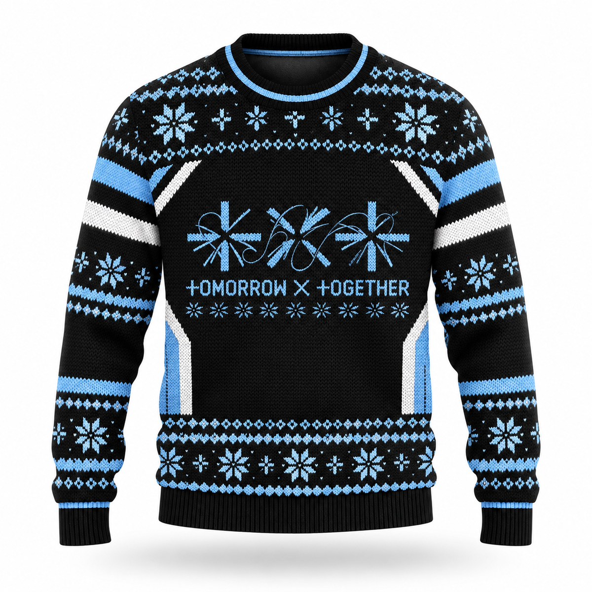 TXT Tomorrow X Together MOA 05 Custom Name Ugly Christmas Sweater, Kpop Holiday Gift for Fans