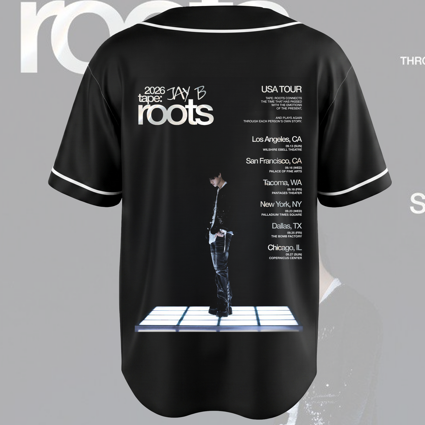 GOT7 Jay B Roots Tour Baseball Jersey Gift For Fans