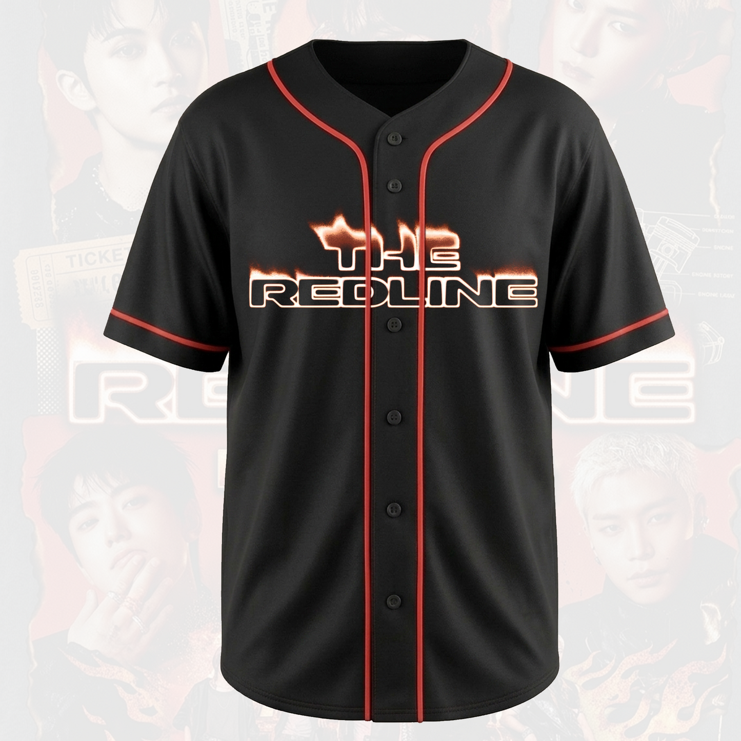 NCT 127 The Redline Come Back Baseball Jersey Gift For Fans