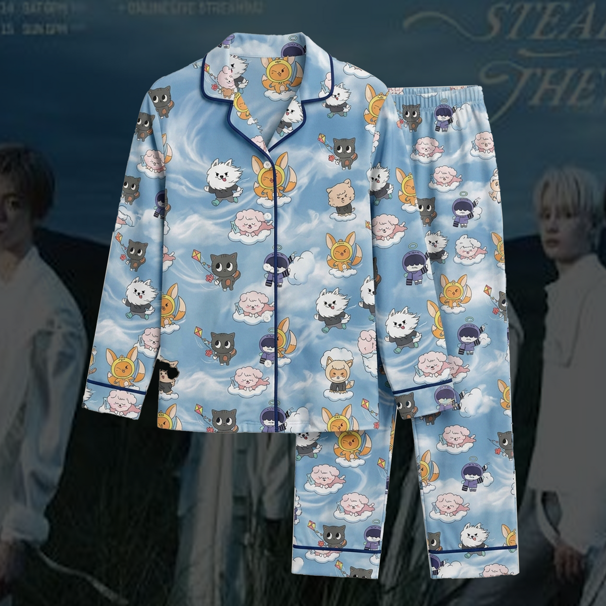 Cute TXT Steal The Wind Tour Pajama Set Fan Edition