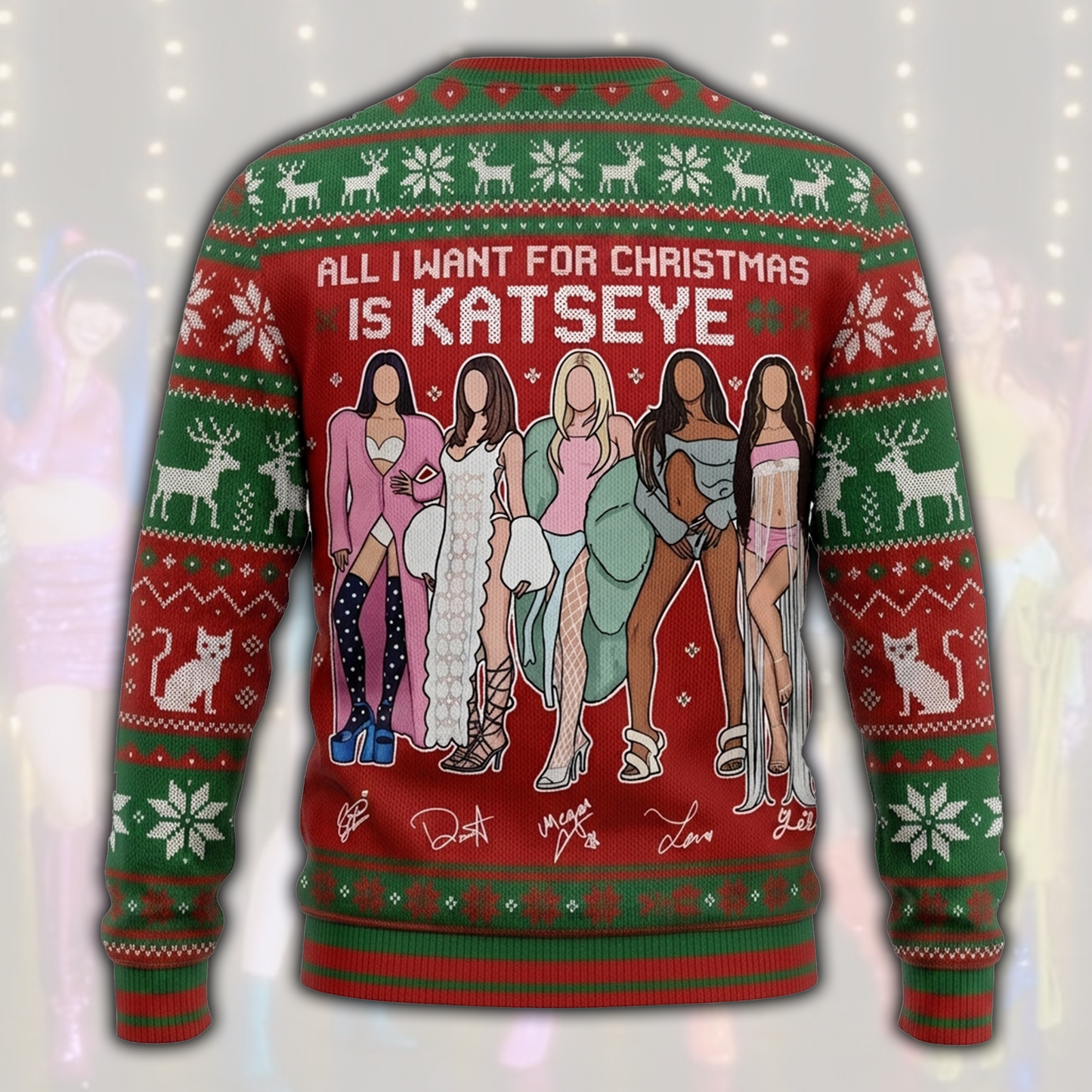 Katseye The Wildworld Tour Ugly Christmas Sweater Fan Edition