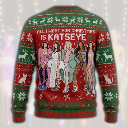 Katseye The Wildworld Tour Ugly Christmas Sweater Fan Edition