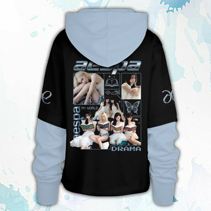 NCT 127 Blingy Full-Group niedliches Cartoon-Maskottchen Doodle Shortstop Kapuzenpullover Geschenk für Fans