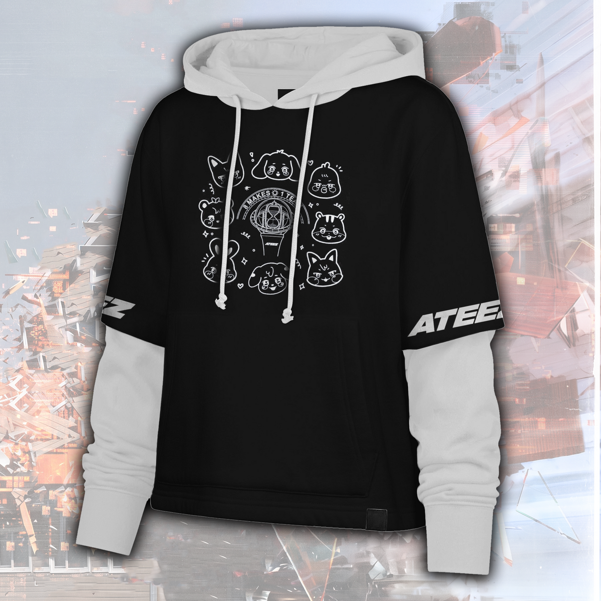 Vintage Ateez Golden Hour Part 6 Shortstop Hoodie Gift For Fans