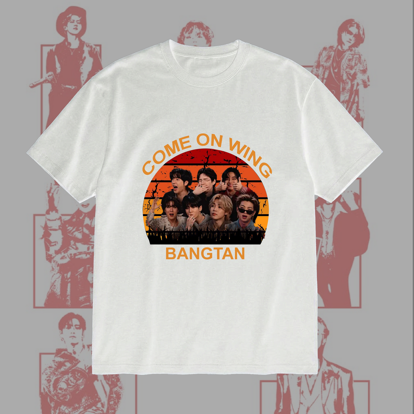Vintage Bangtan BTS Hot Meme Come On Wing Shirt Gifts For Fan
