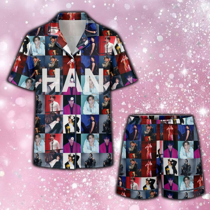 Stray Kids Spooky Stay Day Skzoo Schlafanzug-Set Geschenk für Fans