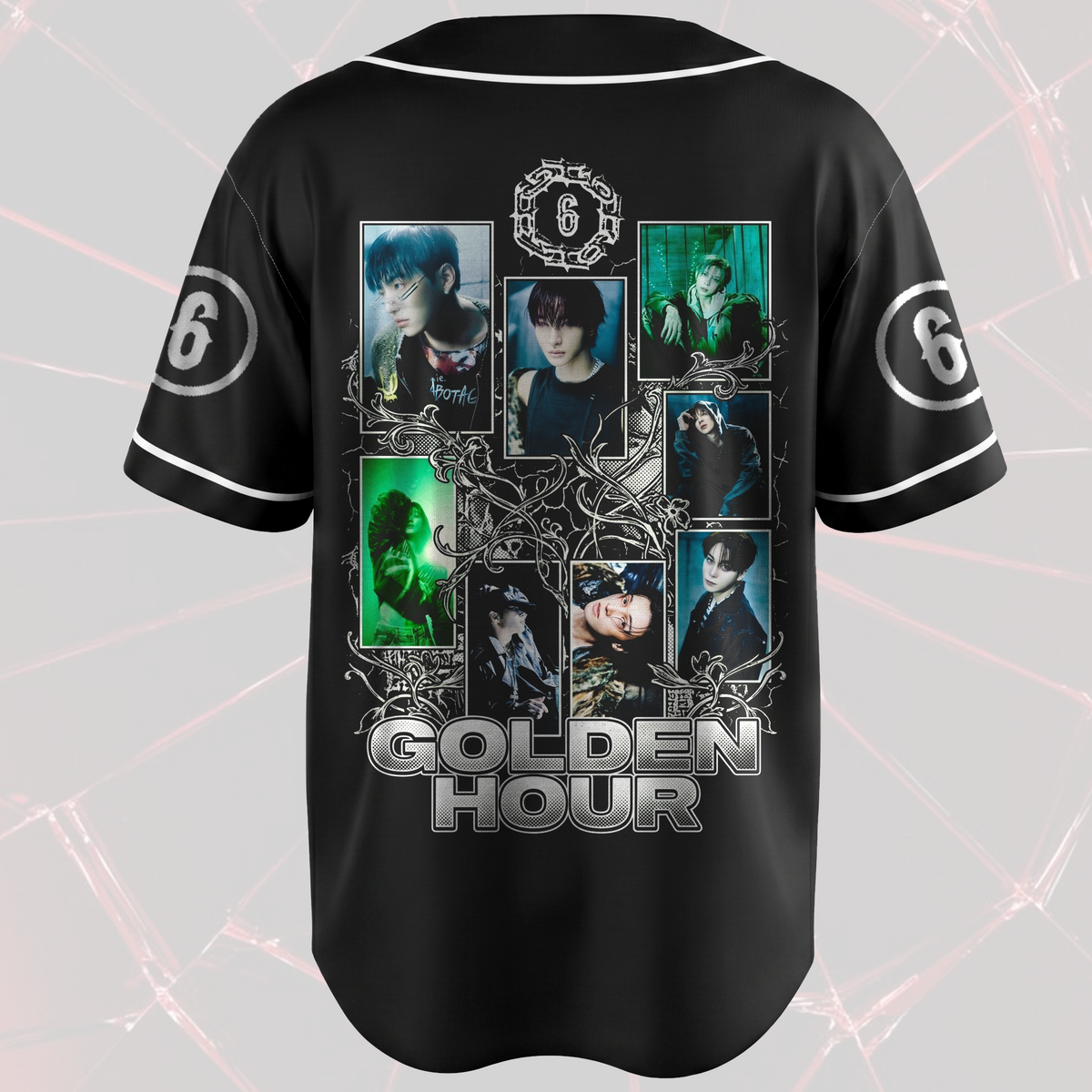 Golden Hour Part 6 ATEEZ Cyber Grunge Baseball Jersey Gift For Atiny