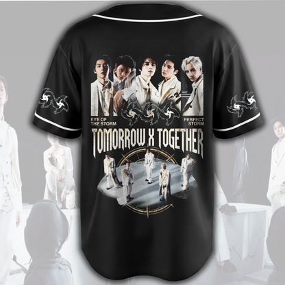 TOMORROW X TOGETHER Steal The Wind Tour Vintage-Baseballtrikot für MOA