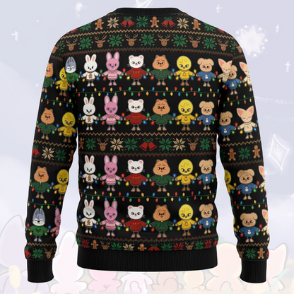 Fairy Light Skzoo Merry Christmas Stay Ugly Christmas Sweater Gift For Fans