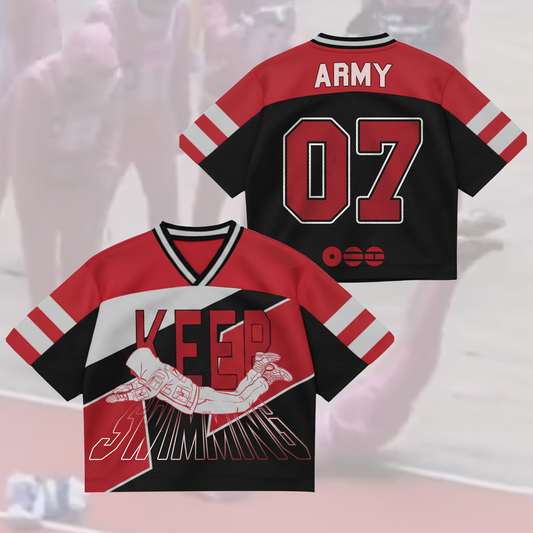 The Deep Enders Keep Swimming BTS World Tour Mixed Mesh Jersey Gift For Fans