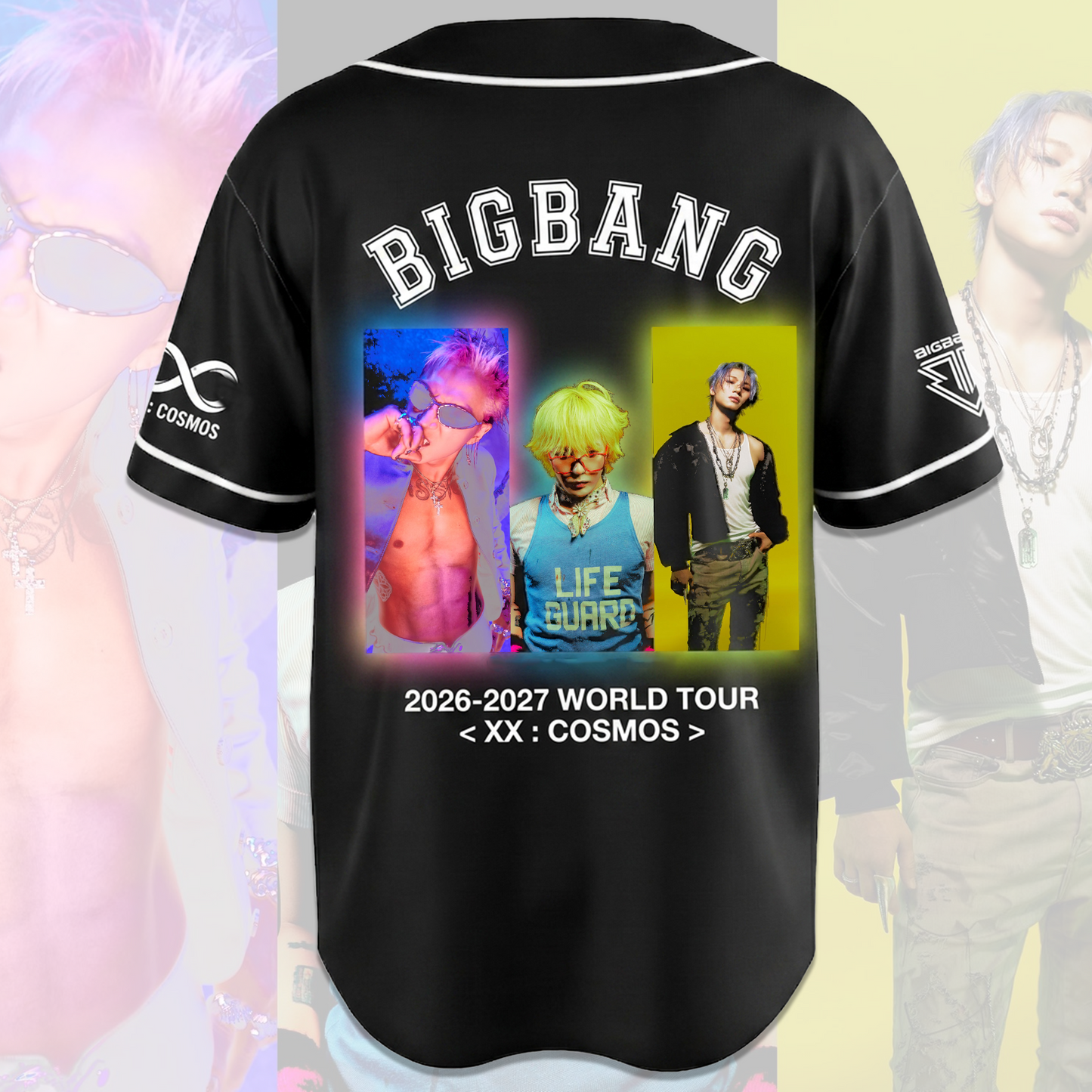 Retro Bigbang XX Cosmos Concert Tour Baseball Jersey Gift For Fans