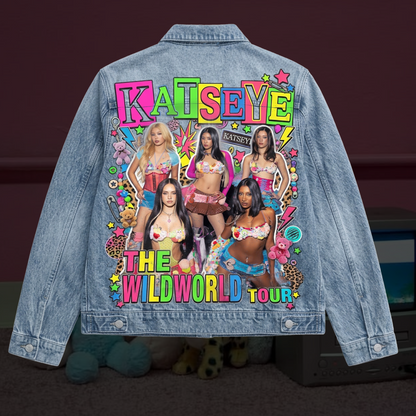 Katseye The Wild World Tour Denim Jacket Cute Concert Outfit Gift For Fans