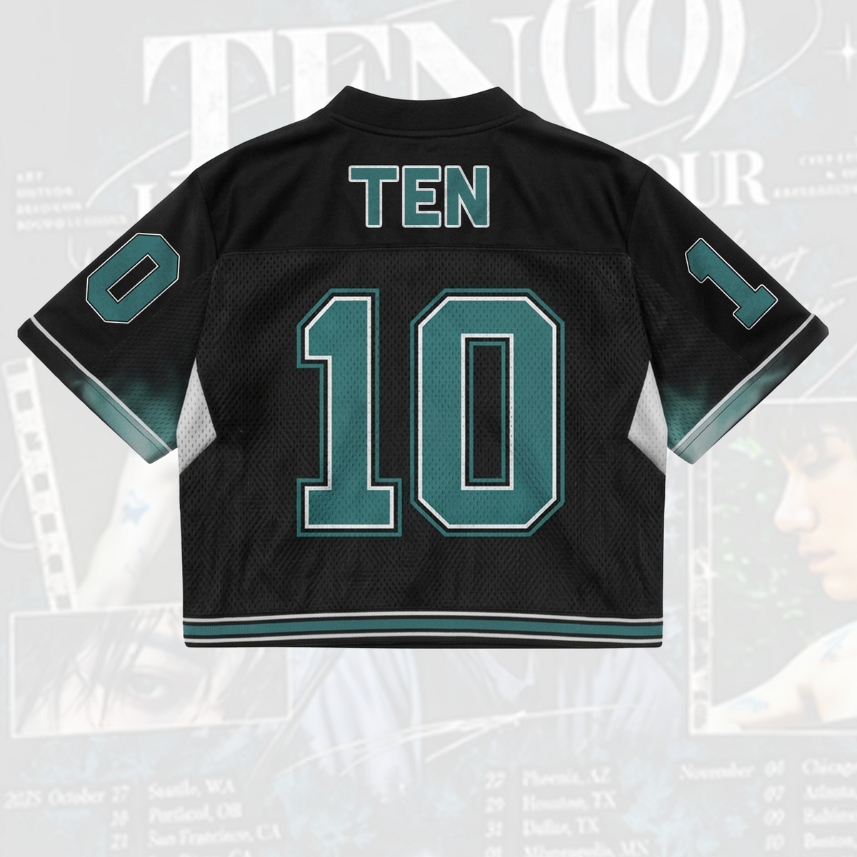 WayV Ten 10 Us Showcase Tour Mixed Mesh Jersey Fan Edition