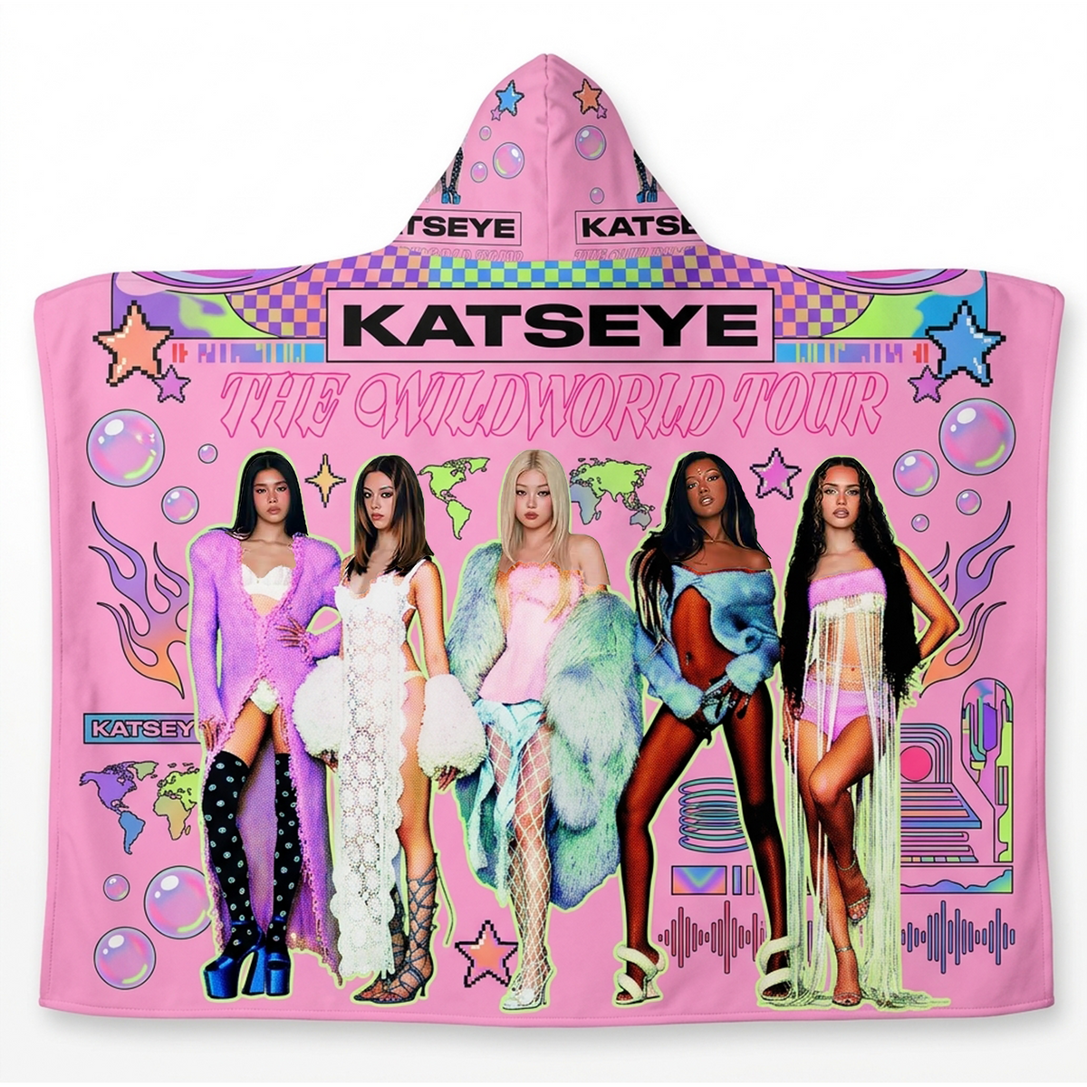 BTS Fan-Fleecedecke mit Gruppenfoto-Design, weiches K-Pop-Wohnaccessoire als Geschenk
