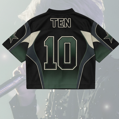 Electric Ten 10 Us Showcase Tour Way V Mixed Mesh Jersey Fan Edition