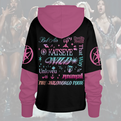 Katseye Wild Tracklist Shortstop Hoodie The Wildworld Tour Gift For Eyekons