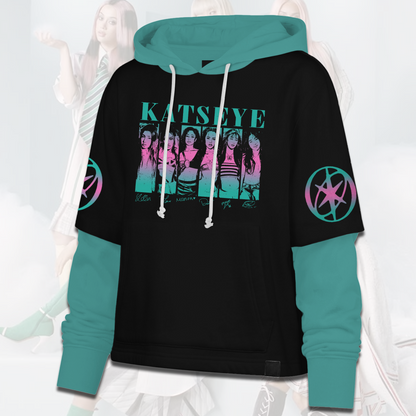 Vibrant KATSEYE Signature Shortstop Hoodie Great EYEKONs Gift