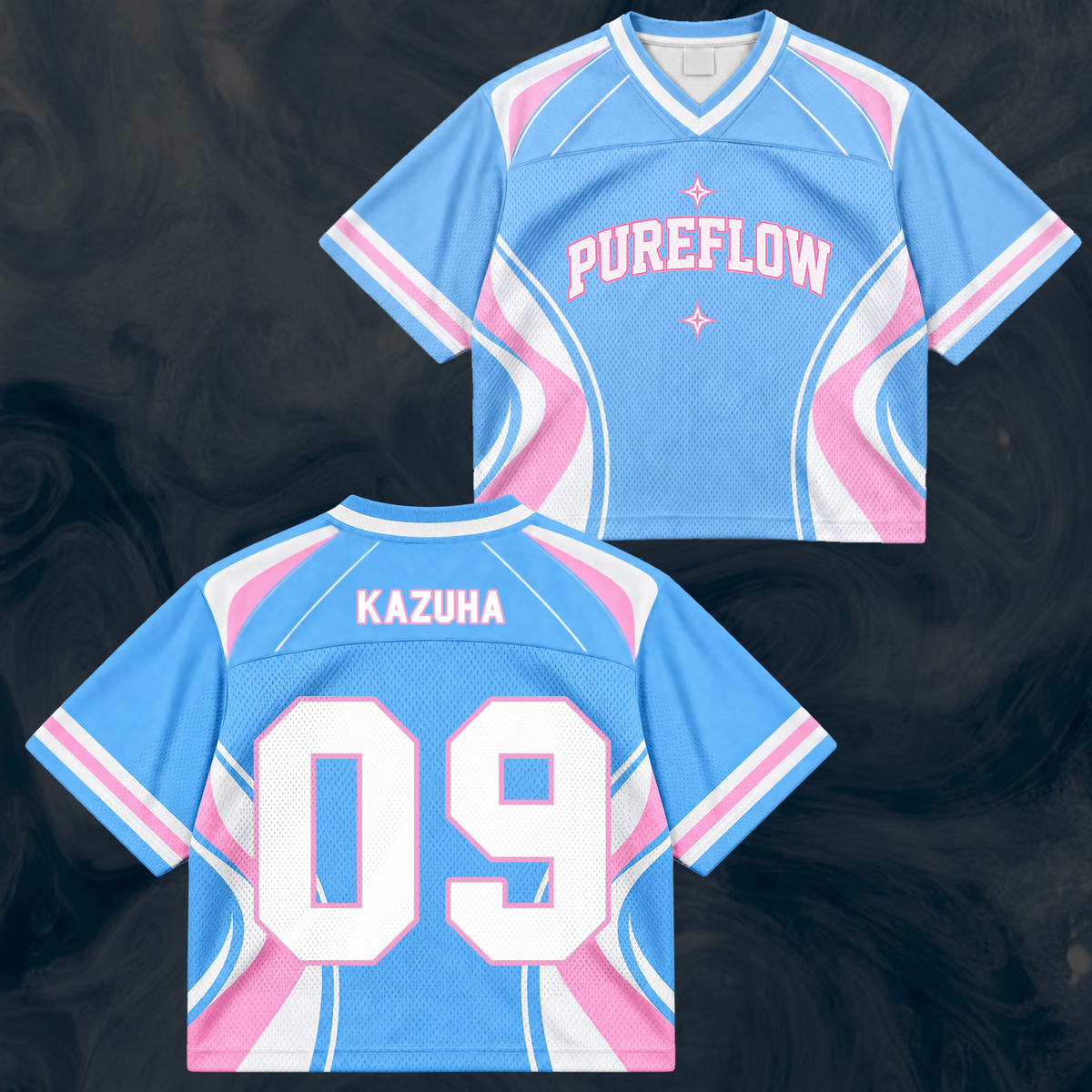 LE SSERAFIM Pureflow World Tour Mixed Mesh Jersey Gift For Fans