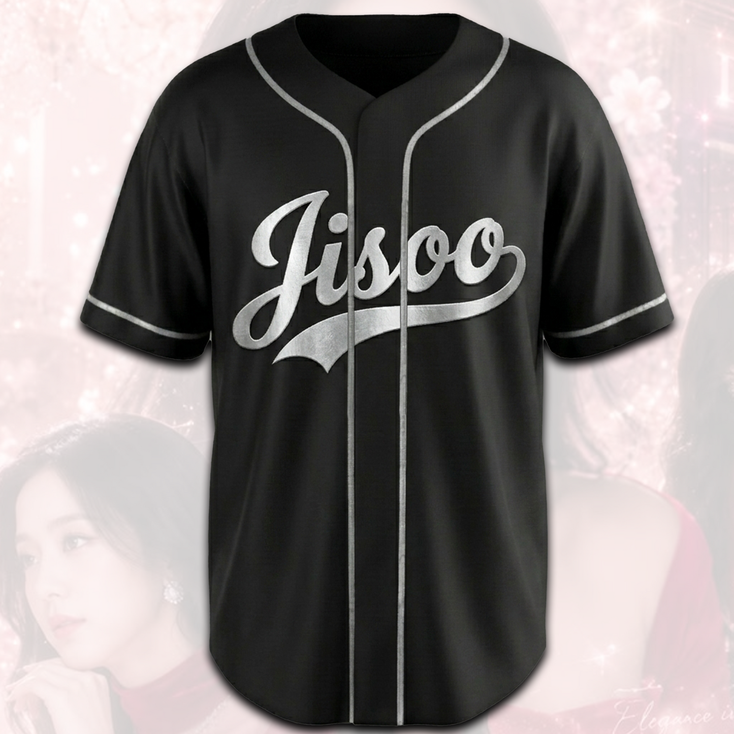 Vintage Blackpink Jisoo Click Album Baseball Jersey Fan Edition
