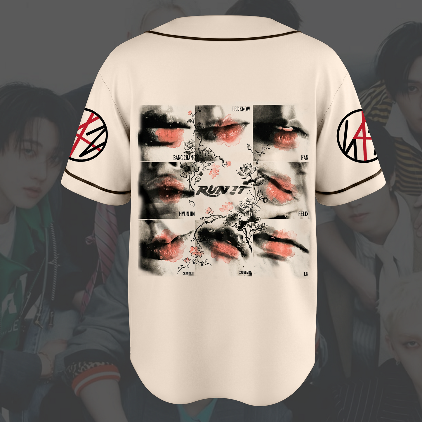 Magnificent SKZ Run It Lips Baseball Jersey Kpop Gift for Fan