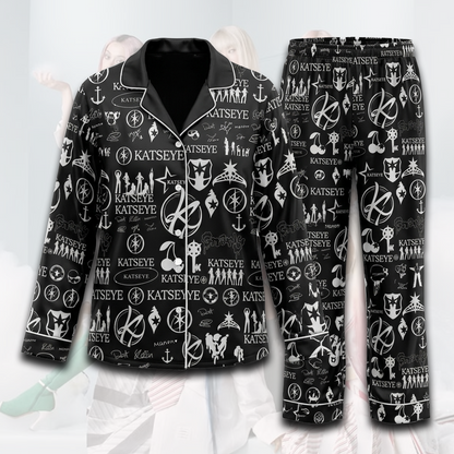 Black KATSEYE Pajamas Set Gift For Fans