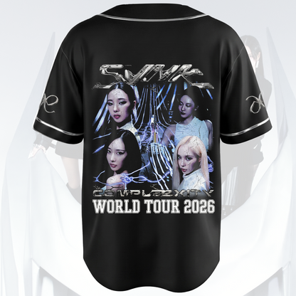Fresh aespa SYNK COMPLEXITY World Tour 2026 Black Jersey Fan Gifts