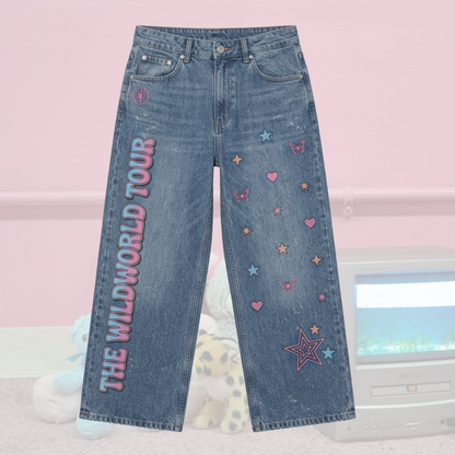 Katseye The Wild World Tour Denim Jacket Retro Concert Outfit Gift For Eyekons