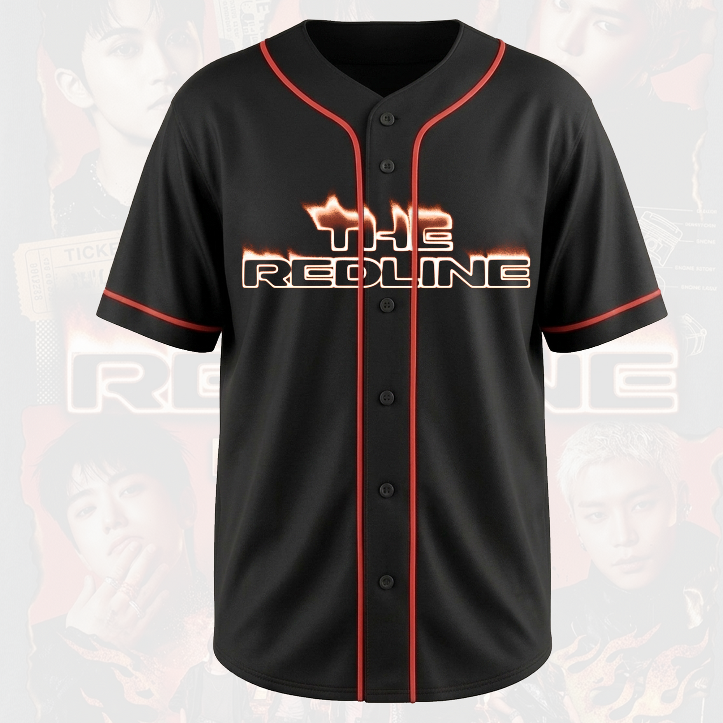 NCT 127 The Redline World Tour Baseball Jersey Kpop Merch Gift for NCTzen