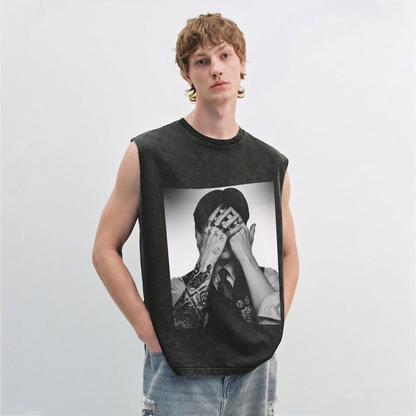 BTS Team Tour Vintage Washed Tank Top Gift For Army