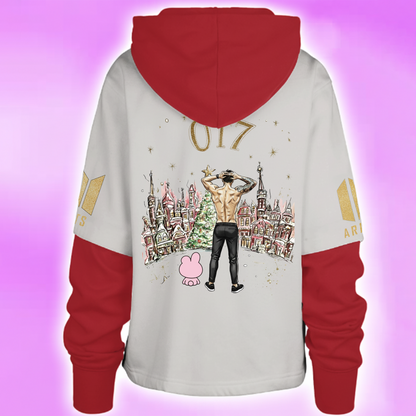 WAVESTEEᵀᴹ Christmas BTS Jungkook Waiting OT7 Shortstop Hoodie