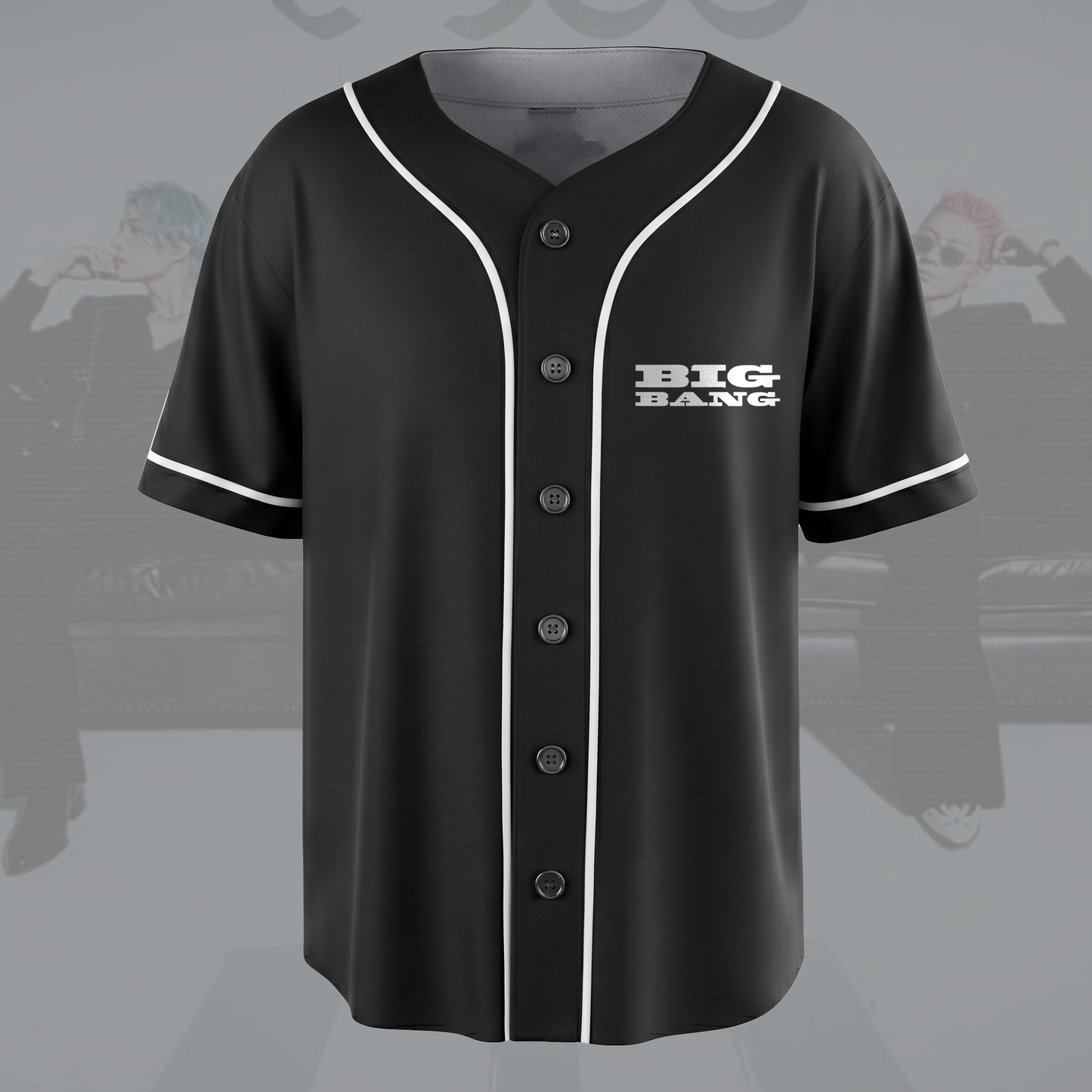 Vintage BIGBANG XX Cosmos Tour Black Baseball Jersey Fan Edition