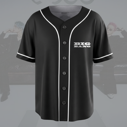 Vintage BIGBANG XX Cosmos Tour Black Baseball Jersey Fan Edition