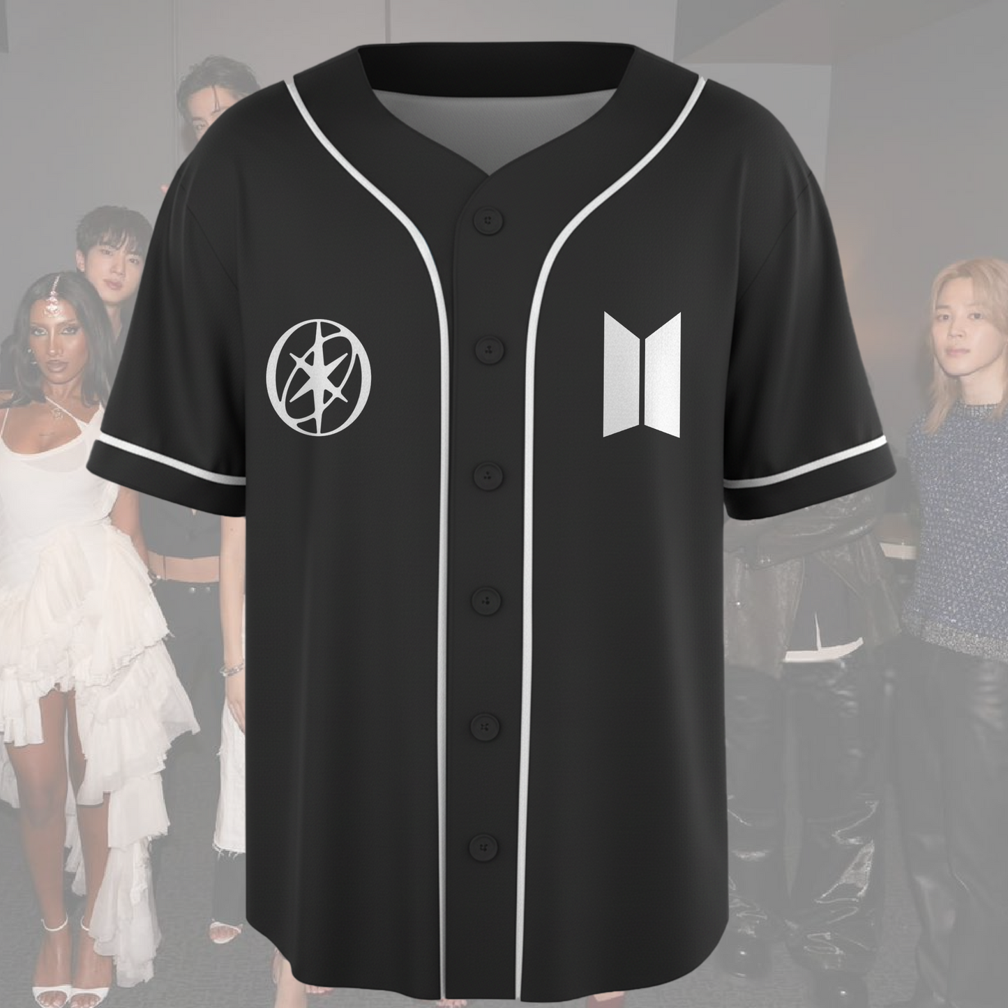 BTS x Katseye Family Concept Baseball Jersey Fan Edition