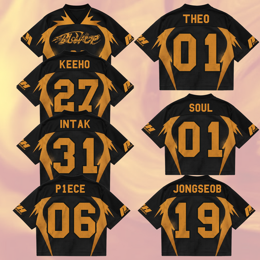 Flame P1harmony Blow Up Mixed Mesh Jersey Gift For Fans