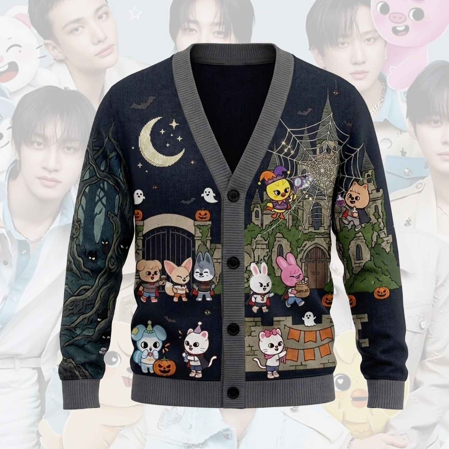 Midnight Gothic SKZOO Halloween Cardigan Gift For Fans