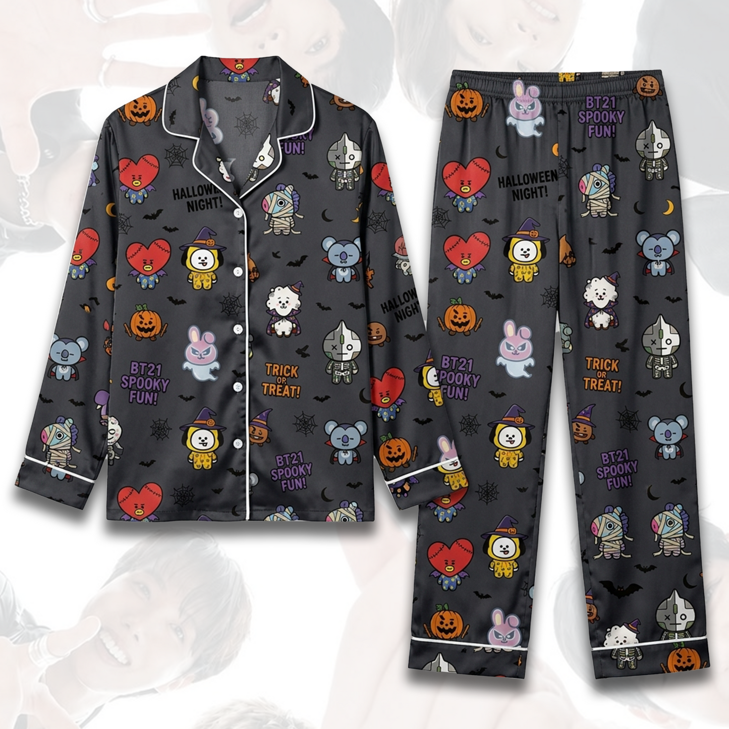 BT21 Happy Halloween BTS Spooky Pajama Set Fan Edition