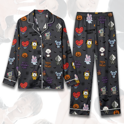 BT21 Happy Halloween BTS Spooky Pajama Set Fan Edition