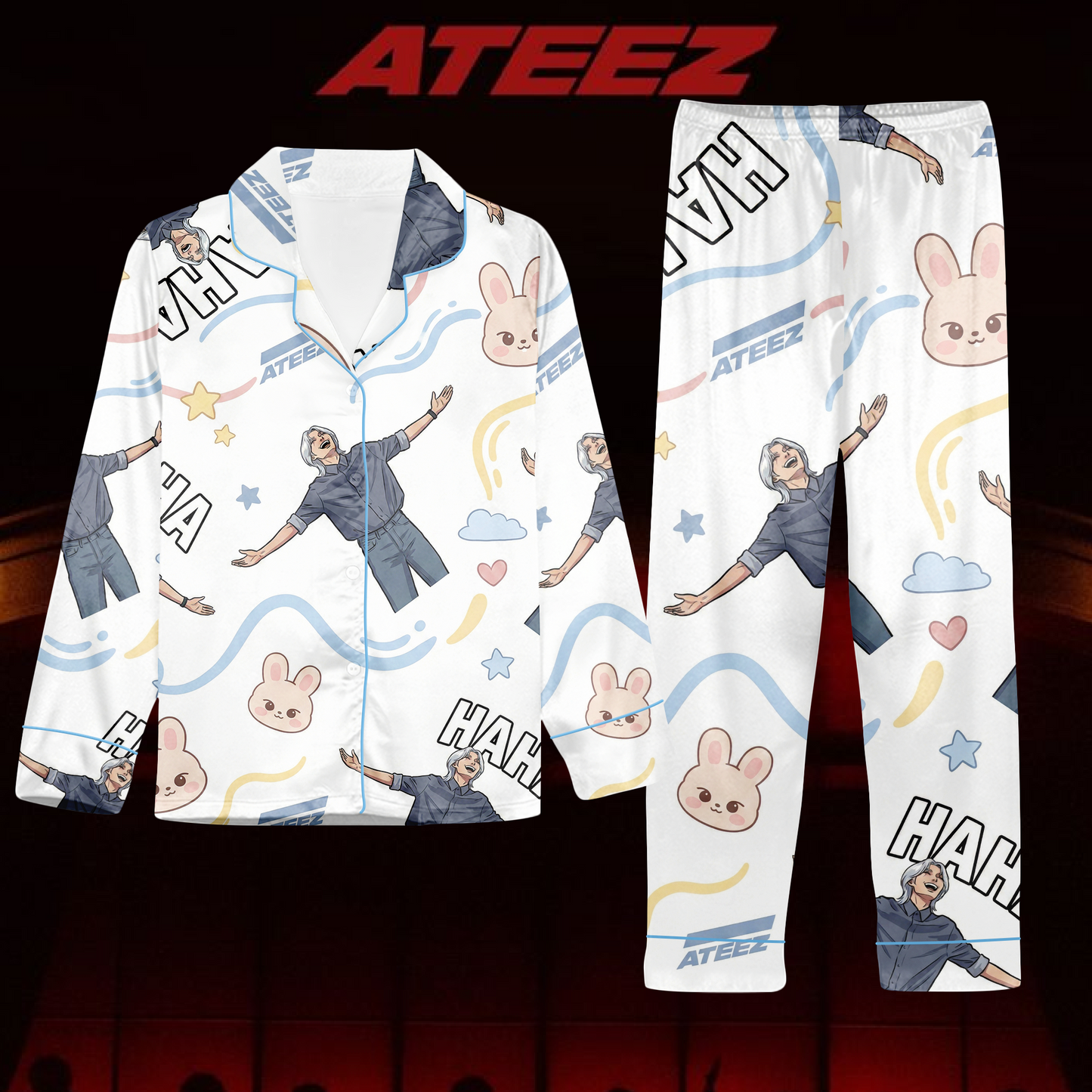 Ateez Seonghwa HAHA Pajama Set