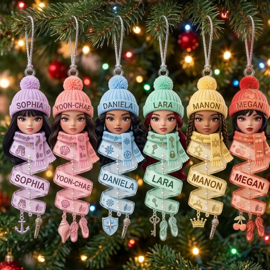 Katseye Spiral-Set Ornament Fröhliche Weihnachten Weihnachtsbaumschmuck Fan-Edition