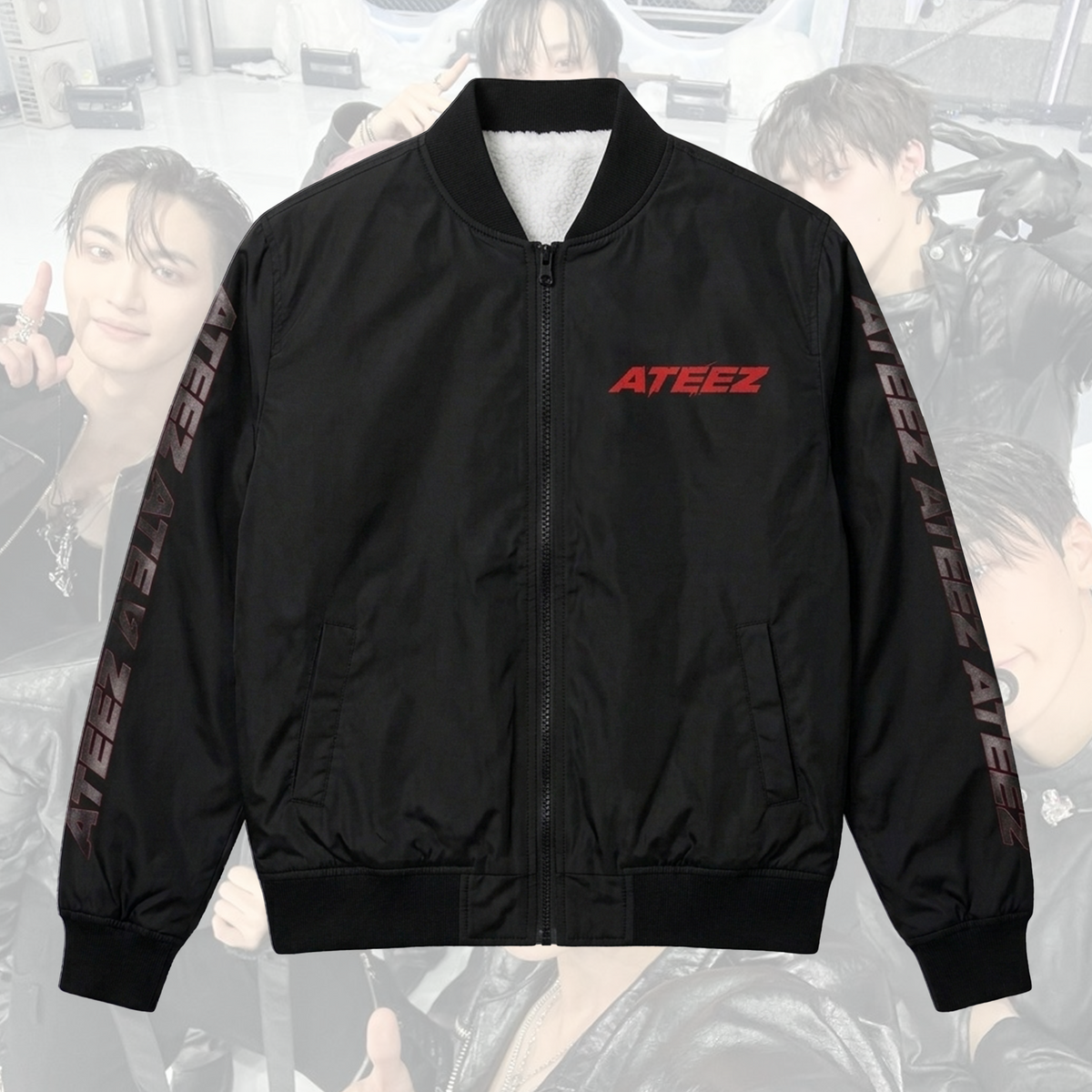 Ateez Zero To All World Tour Bomber Jacket Gifts for Atiny