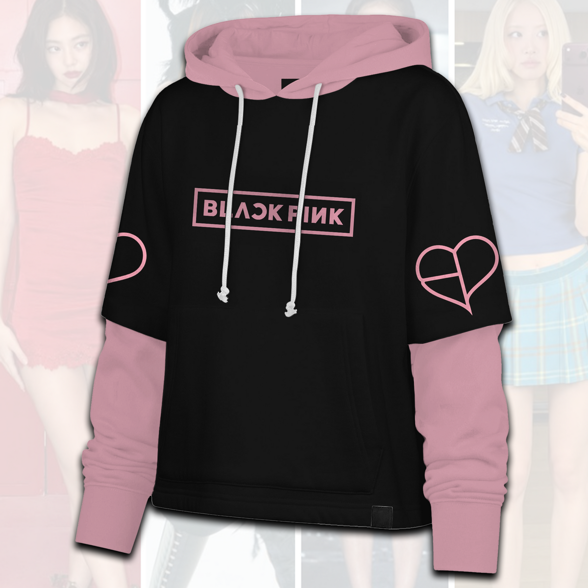 New Era Blackpink Streetwear Shortstop Hoodie Gifts For Fans