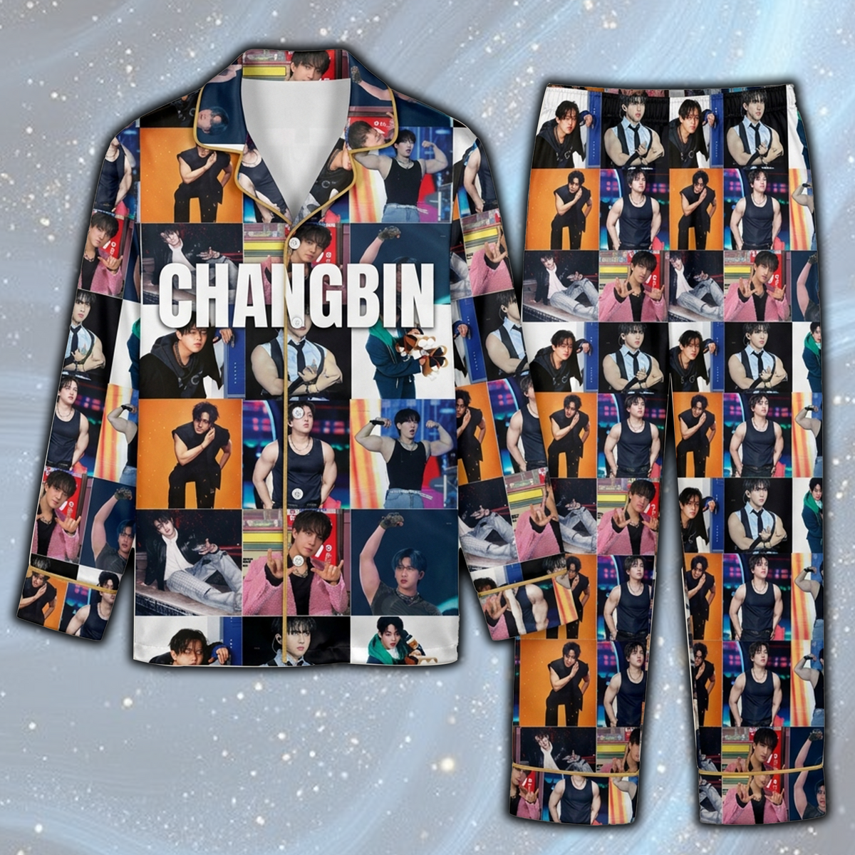 Stray Kids Spooky Stay Day Skzoo Schlafanzug-Set Geschenk für Fans
