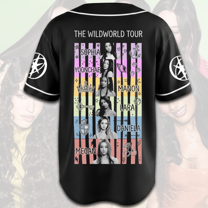 Katseye Debüt Preppy The WildWorld Tour Baseballtrikot Geschenk für Fans