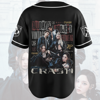 ALLDAY PROJECT Crash Album Vintage 90s Bootleg Baseball Jersey Gift For Fans