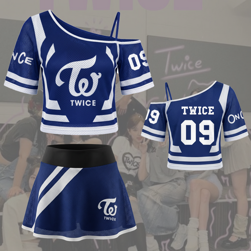 Twice This Is For World Tour Off Shoulder Mesh Gift For Fans