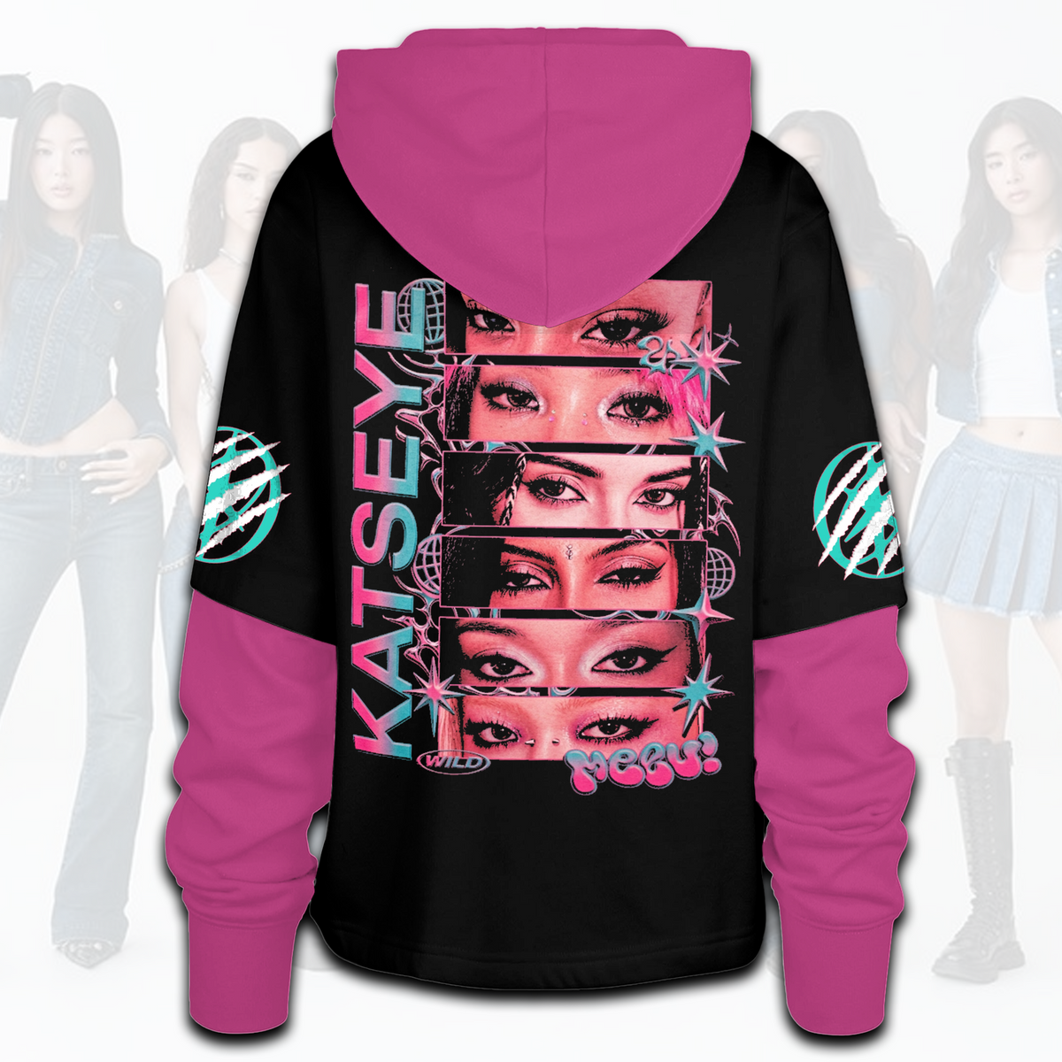 Eyes Katseye The Wildworld Tour  Shortstop Hoodie Gift For Fans For Eyekons