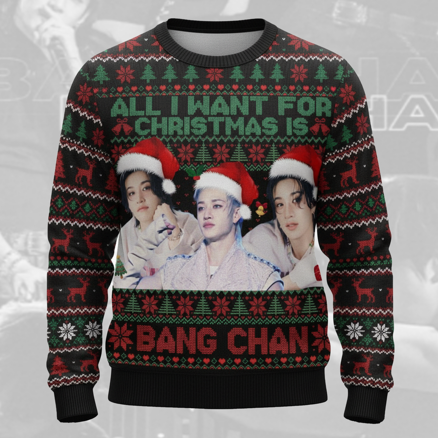 All I Want For Christmas Is Bang Chan Ugly Sweater Gift For Lovers